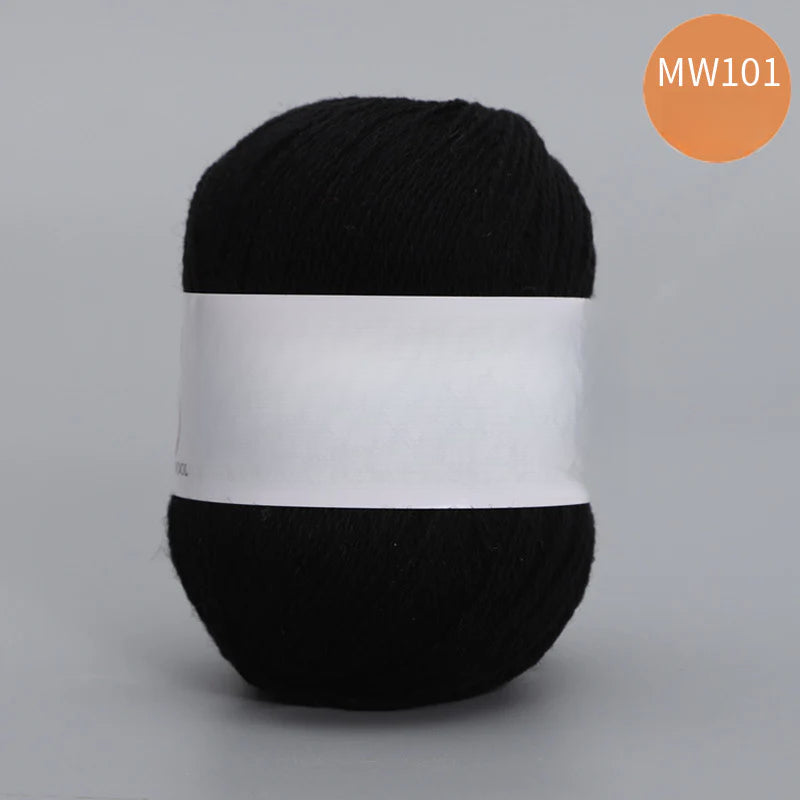 62 color 100% pure wool thread, Australian DIY14s/2 medium rough hand-knitted merino yarn