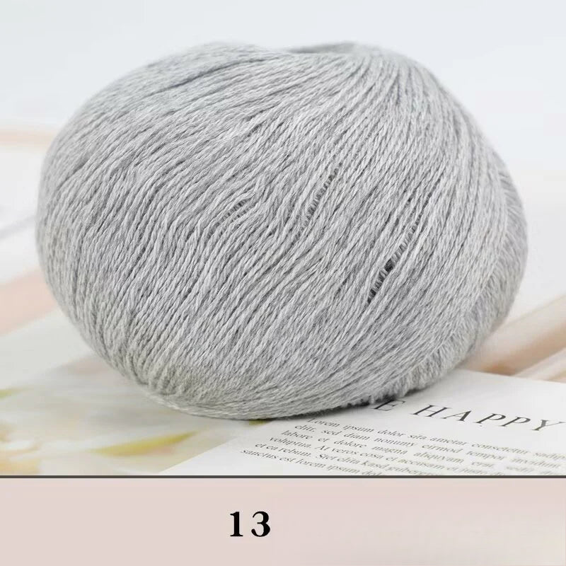 Cashmere thread, hand-woven medium and rough sweater, scarf, wool ball