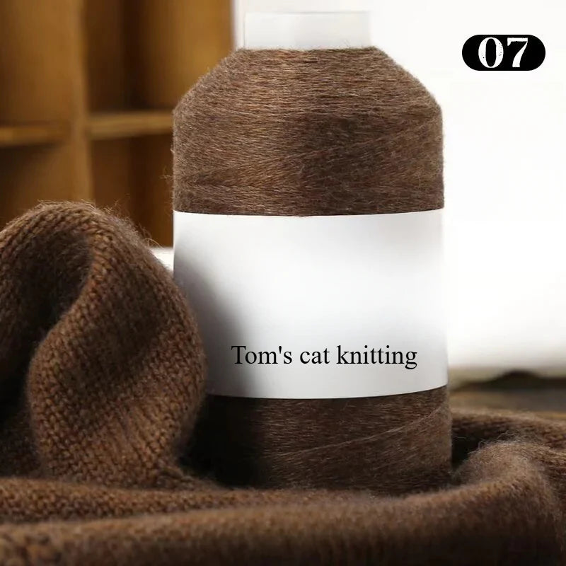 High-content cashmere 2 two axles medium and fine cashmere thread hand-knitted sweater crocheted doll