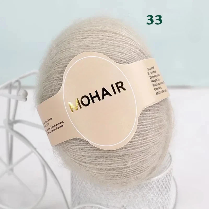 South Africa Super Young Angola Thin Thread 25g High Content Wool Thread Handmade DIY Baby Doll Thread