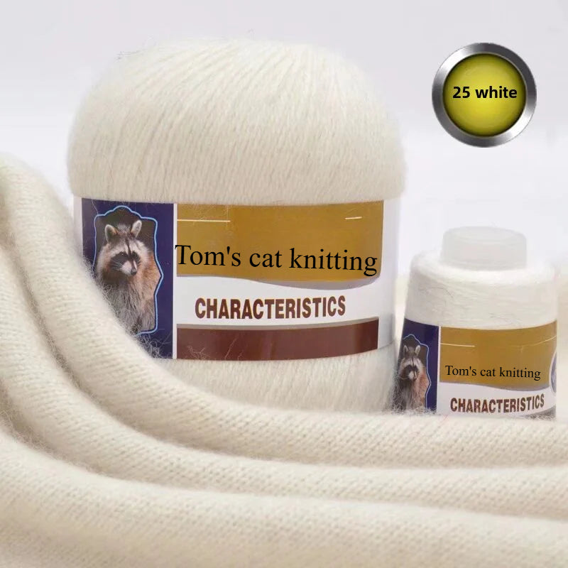 Mink thread wool ball self-woven scarf hat sweater jacket stick crochet DIY hand-woven material ball thread