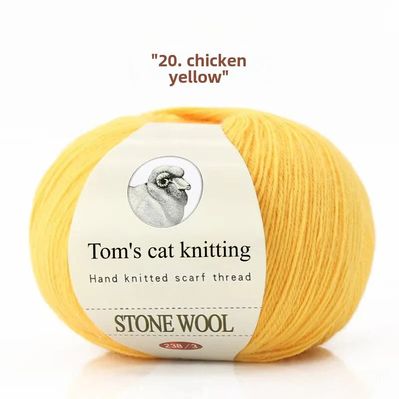 hand-woven lamb wool soft and delicate hand-woven baby sweater milk ball thread