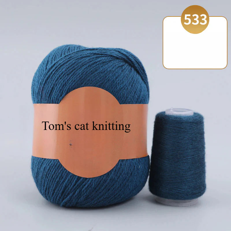 Soft gold, cashmere yarn,sales of medium and rough hand-woven yarn wool