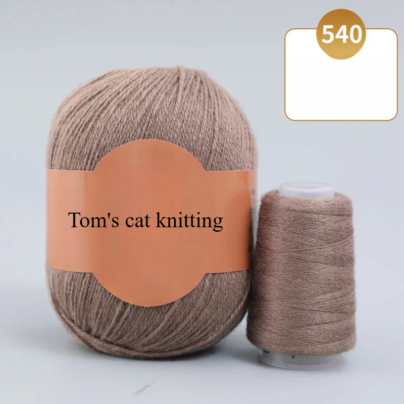 Soft gold, cashmere yarn,sales of medium and rough hand-woven yarn wool