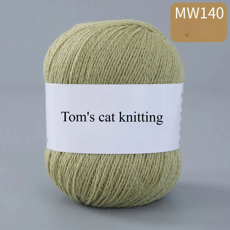 62 color 100% pure wool thread, Australian DIY14s/2 medium rough hand-knitted merino yarn
