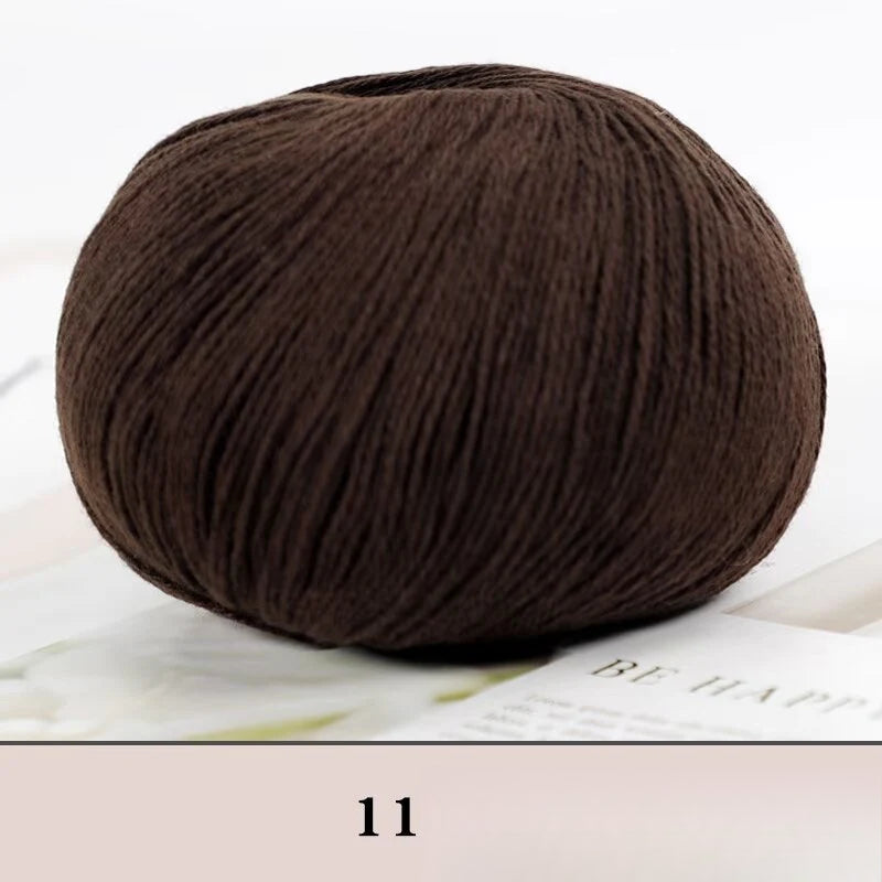 Cashmere thread, hand-woven medium and rough sweater, scarf, wool ball