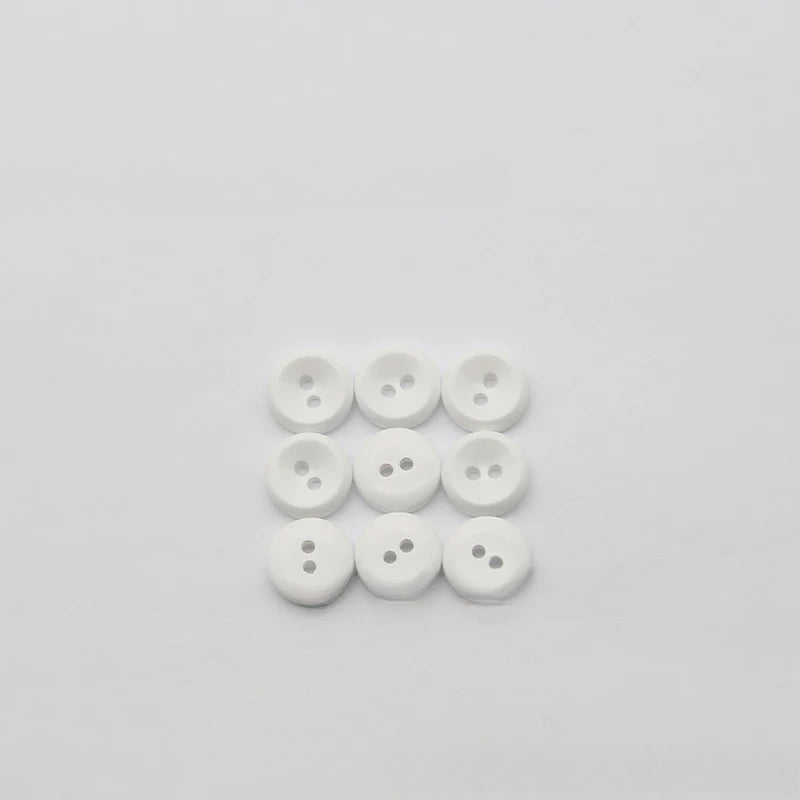 New versatile round two-eye color resin button luxury shirt mini button kindergarten sticky painting free punching