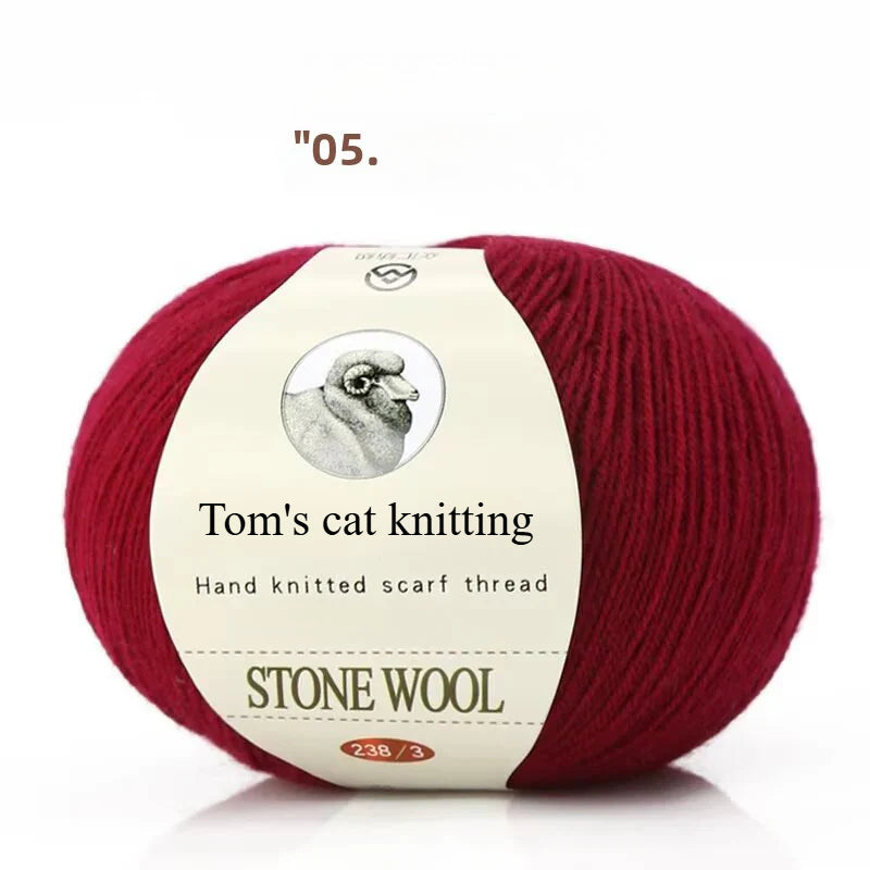 hand-woven lamb wool soft and delicate hand-woven baby sweater milk ball thread