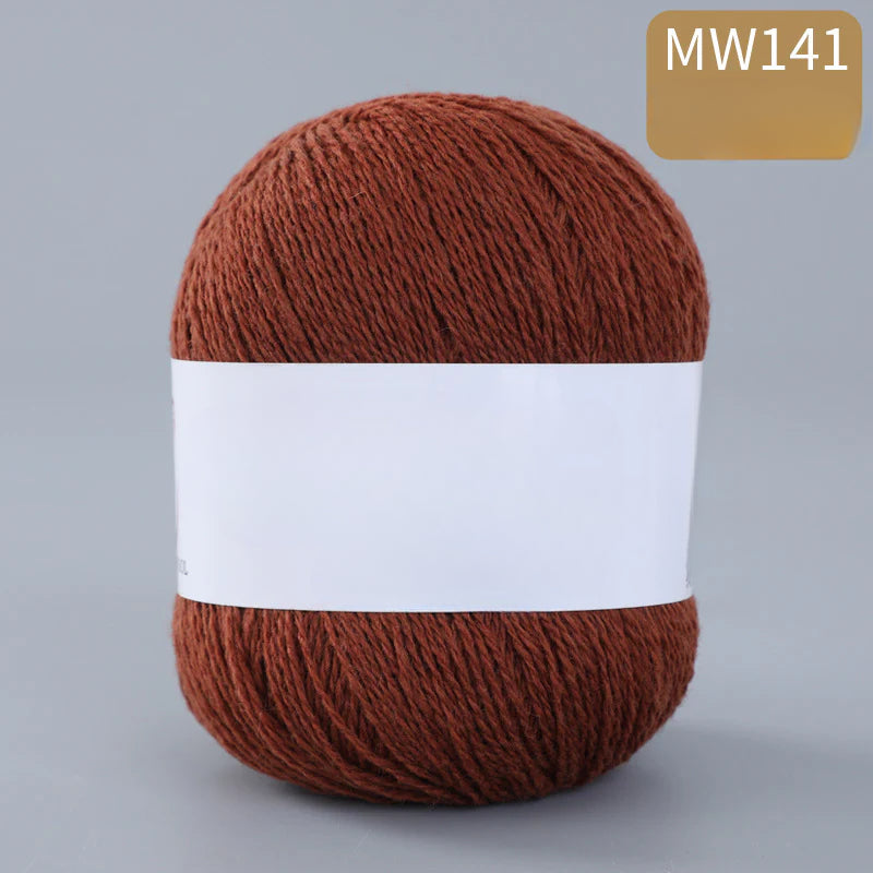62 color 100% pure wool thread, Australian DIY14s/2 medium rough hand-knitted merino yarn