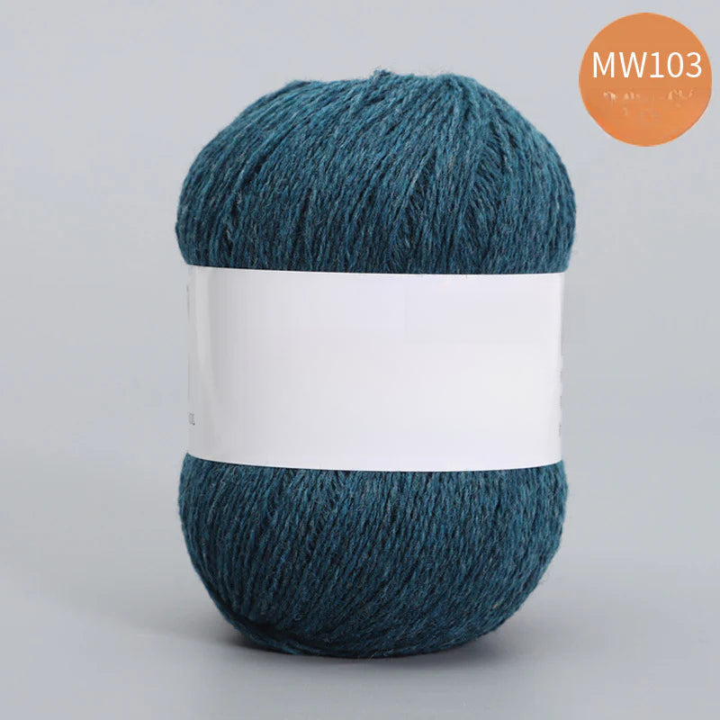 62 color 100% pure wool thread, Australian DIY14s/2 medium rough hand-knitted merino yarn