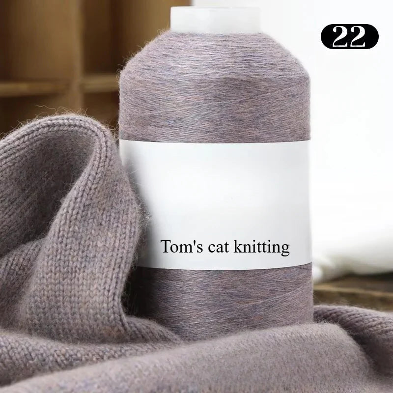 High-content cashmere 2 two axles medium and fine cashmere thread hand-knitted sweater crocheted doll