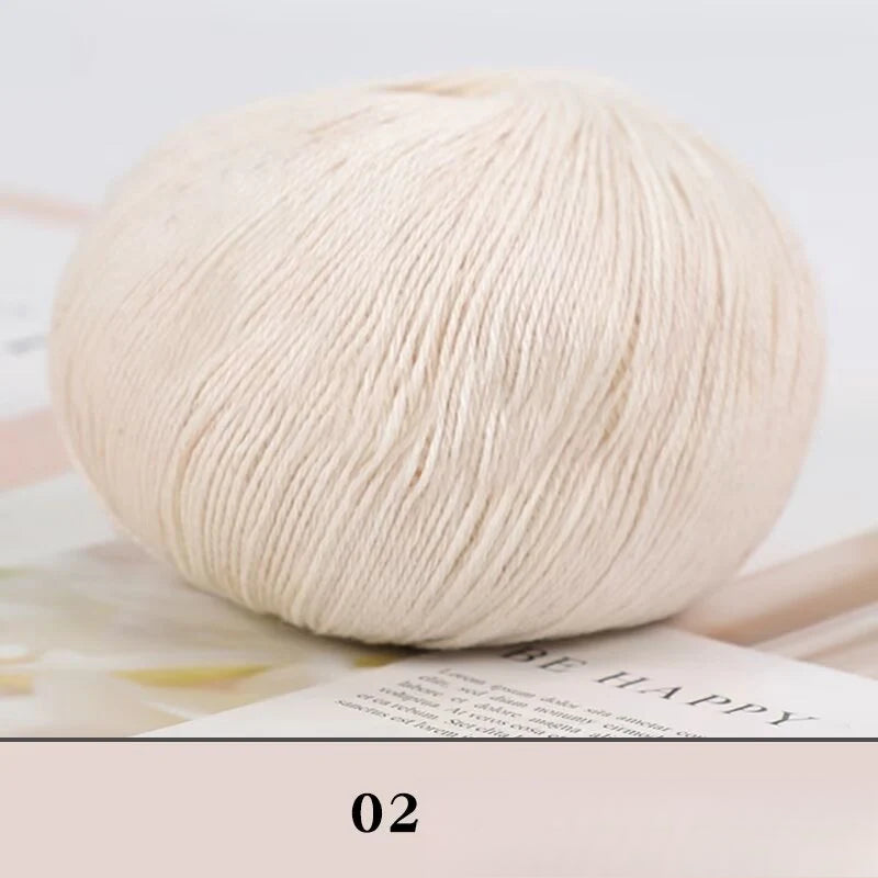 Cashmere thread, hand-woven medium and rough sweater, scarf, wool ball