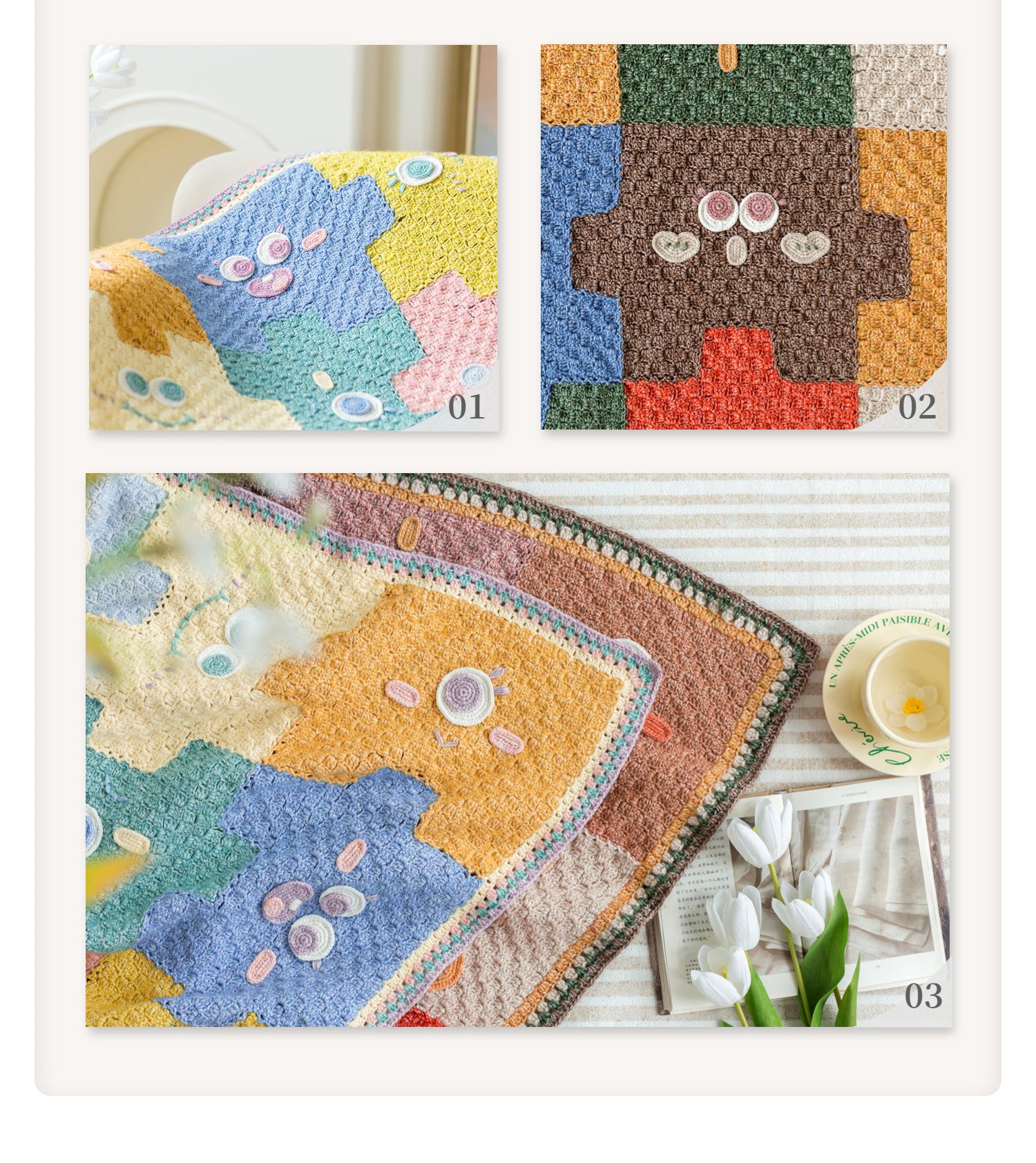 handmade   Blanket      Cotton thread   Special gift  baby blanket  knit blanket knit blanket pattern