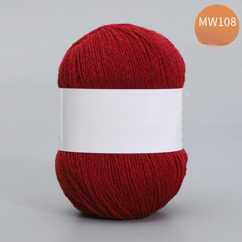 62 color 100% pure wool thread, Australian DIY14s/2 medium rough hand-knitted merino yarn