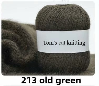 Orchid mink hand-woven thread, medium coarse Dai mink cashmere significant other wool