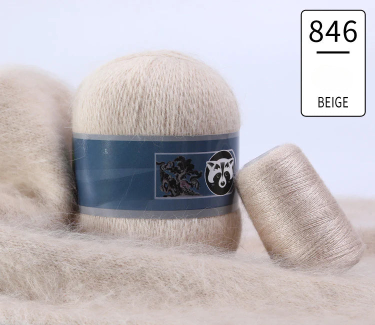 3 sets/bag, long-haired mink fleece yarn