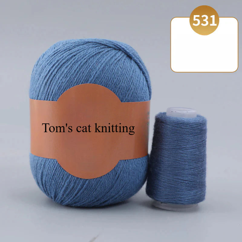 Soft gold, cashmere yarn,sales of medium and rough hand-woven yarn wool