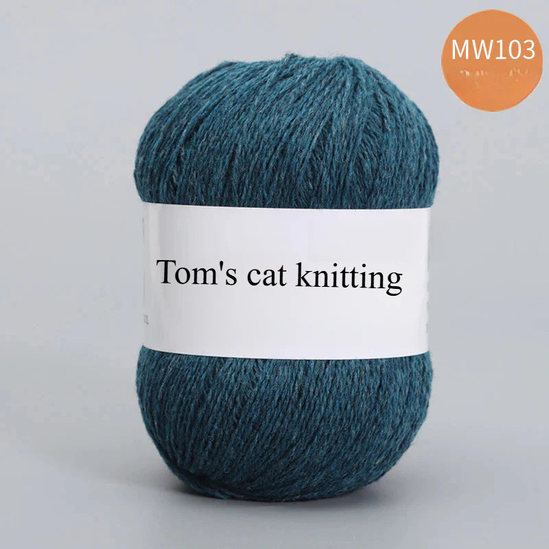 62 color 100% pure wool thread, Australian DIY14s/2 medium rough hand-knitted merino yarn