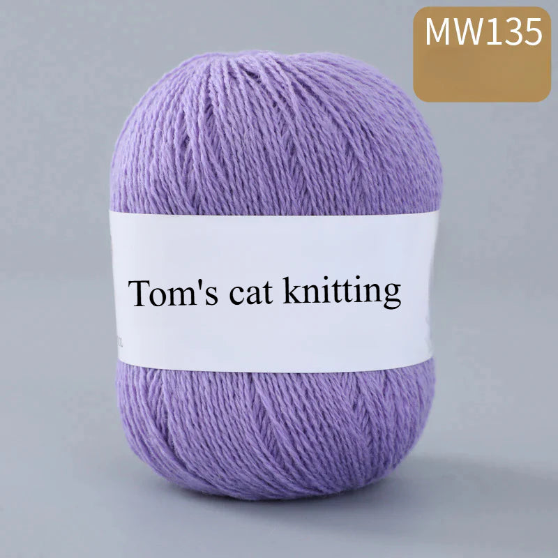 62 color 100% pure wool thread, Australian DIY14s/2 medium rough hand-knitted merino yarn