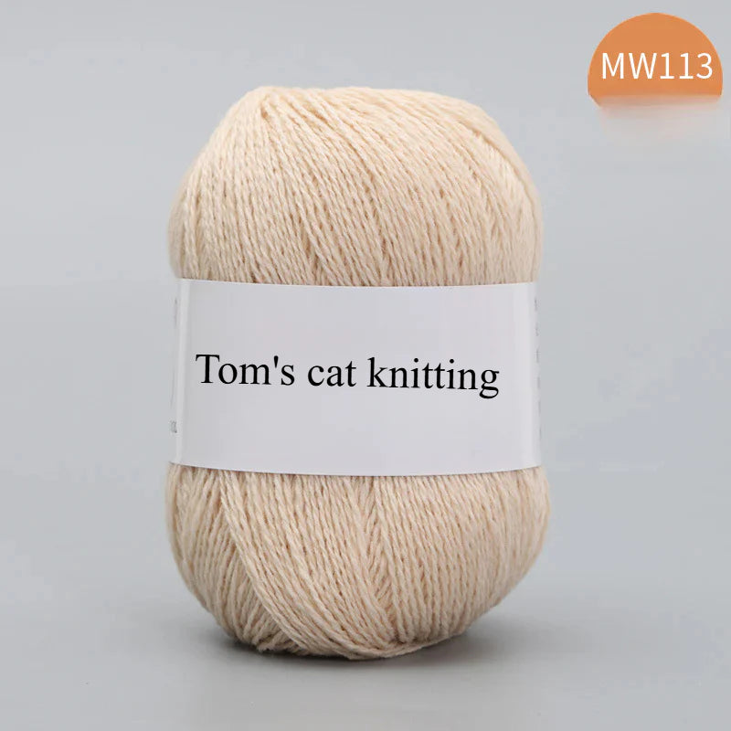 62 color 100% pure wool thread, Australian DIY14s/2 medium rough hand-knitted merino yarn