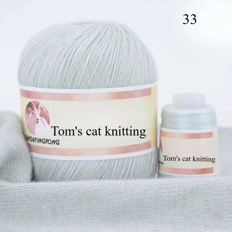 Medium and thick hand-woven 6 + 6 thread, machine-woven baby scarf thread, mink thread