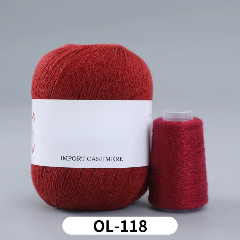 High matching hand-knitted cashmere thread DIY handmade three-strand medium-thick knitted wool thread 25-color