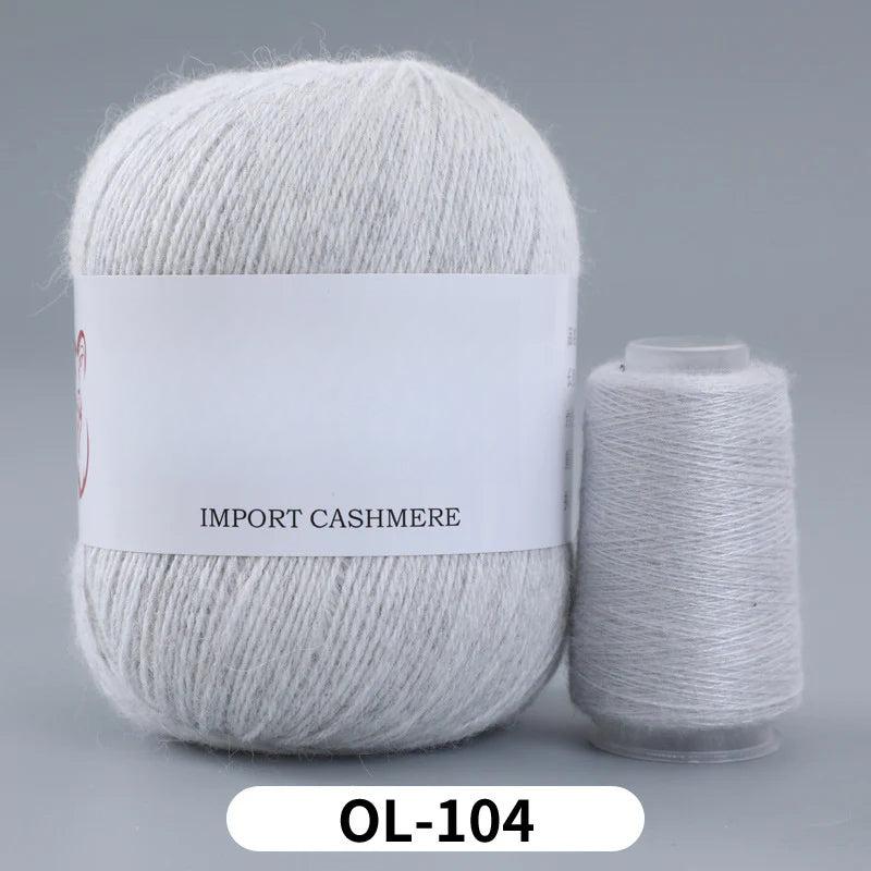 High matching hand-knitted cashmere thread DIY handmade three-strand medium-thick knitted wool thread 25-color