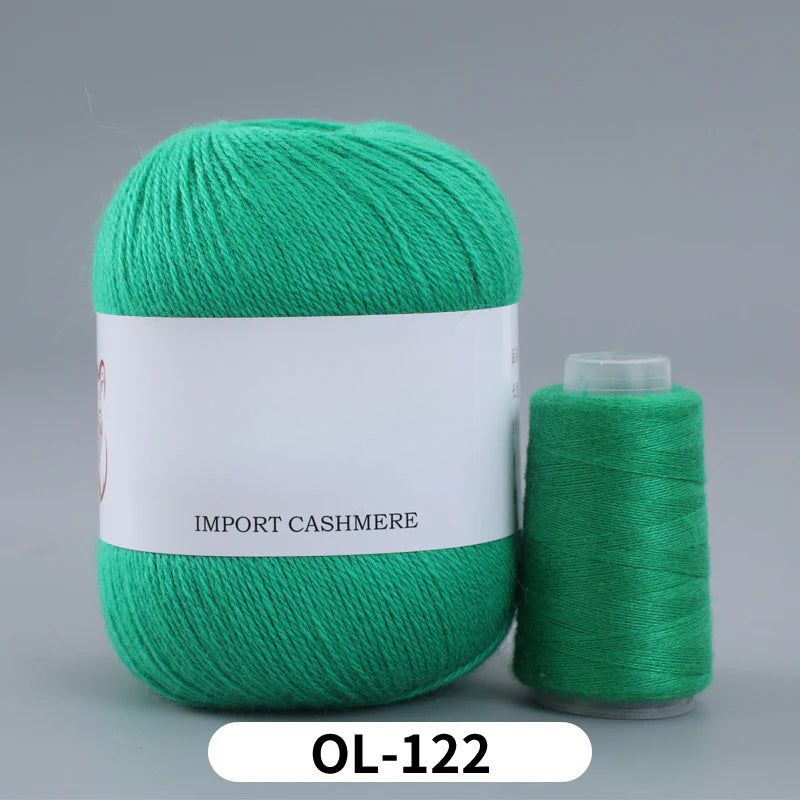 High matching hand-knitted cashmere thread DIY handmade three-strand medium-thick knitted wool thread 25-color