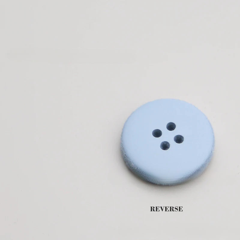 Resin four-eye button woolen coat trench coat sweater decoration button universal hand-sewn high-end flocking button