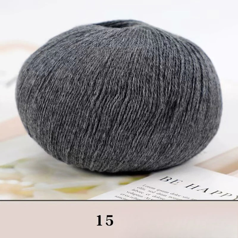 Cashmere thread, hand-woven medium and rough sweater, scarf, wool ball