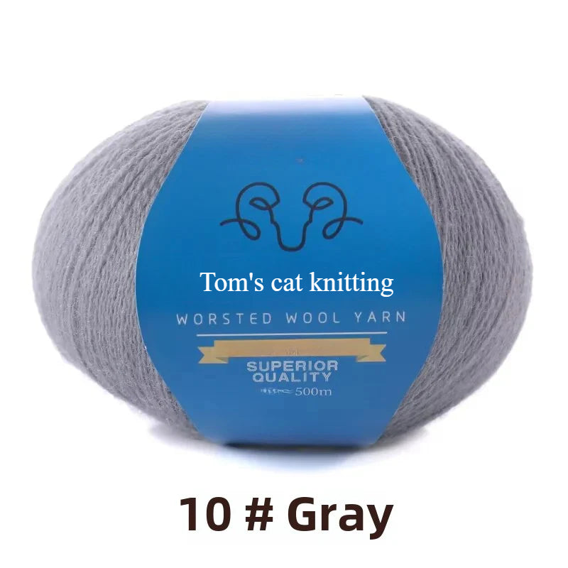 Ball thread 2 strands worsted fine wool lace thread hand-woven sweater scarf shawl thread fine wool thread