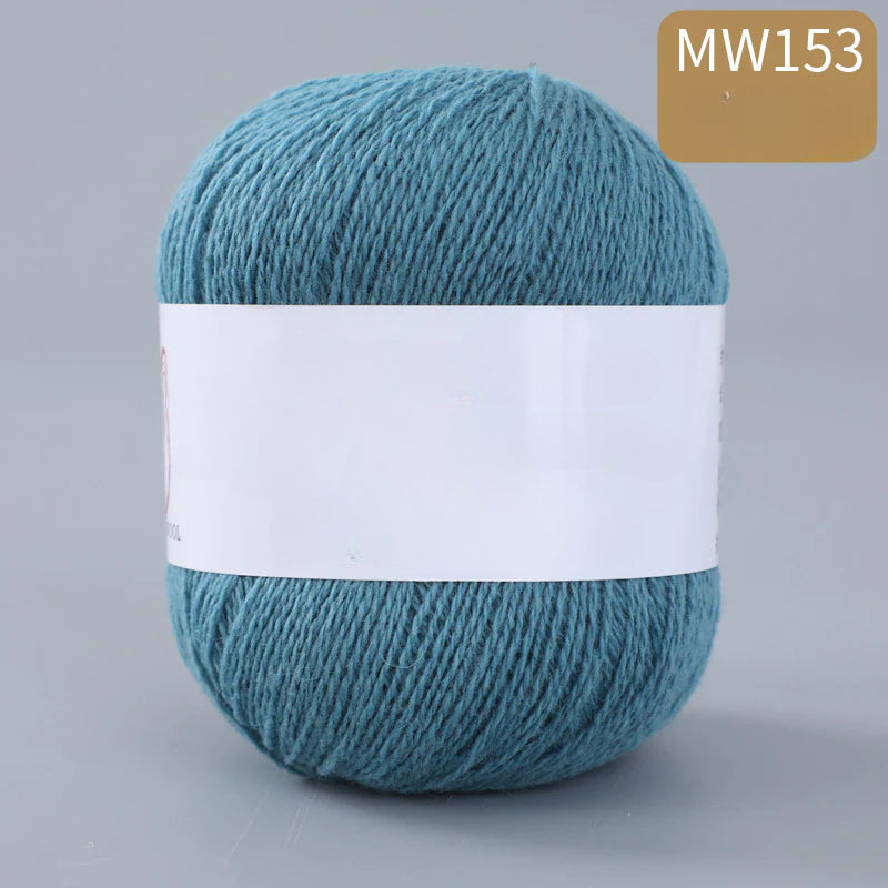 62 color 100% pure wool thread, Australian DIY14s/2 medium rough hand-knitted merino yarn