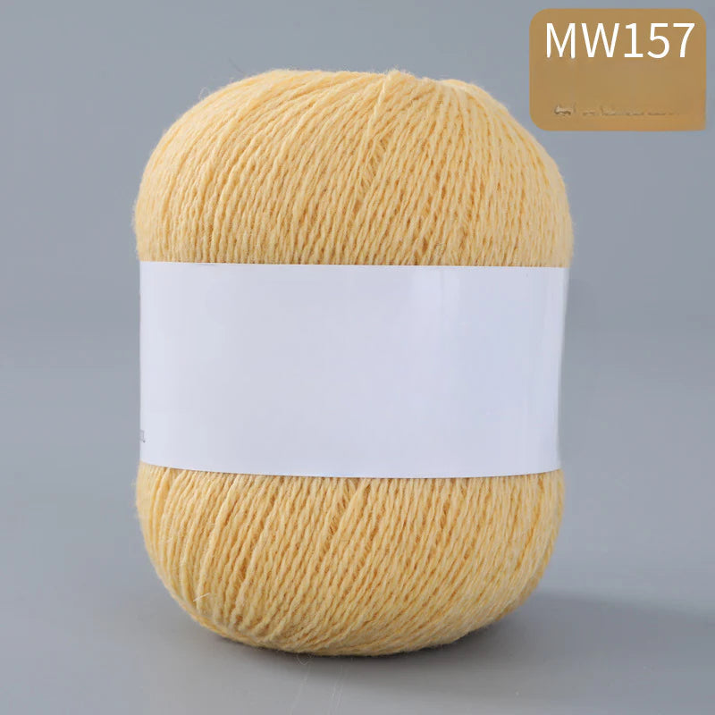 62 color 100% pure wool thread, Australian DIY14s/2 medium rough hand-knitted merino yarn