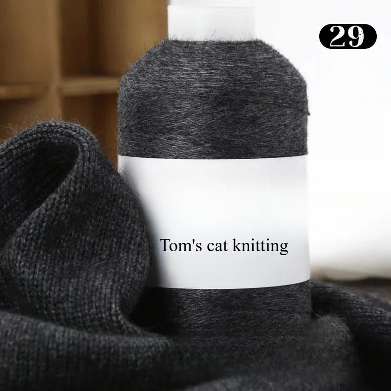 High-content cashmere 2 two axles medium and fine cashmere thread hand-knitted sweater crocheted doll