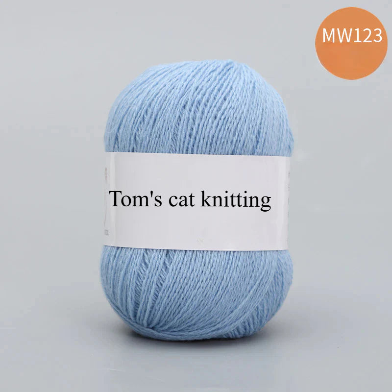 62 color 100% pure wool thread, Australian DIY14s/2 medium rough hand-knitted merino yarn