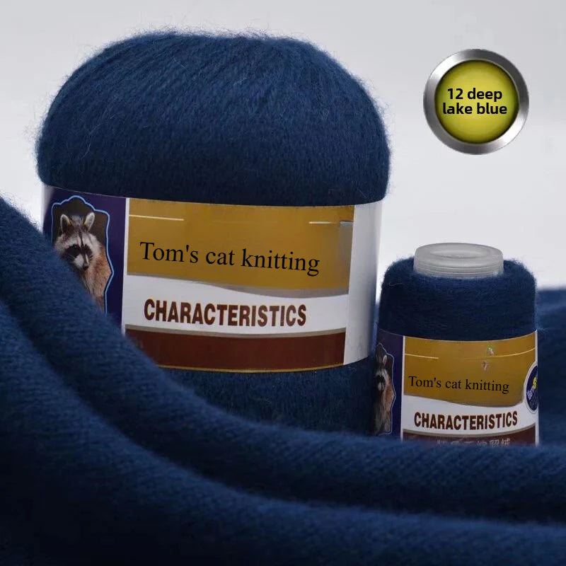 Mink thread wool ball self-woven scarf hat sweater jacket stick crochet DIY hand-woven material ball thread