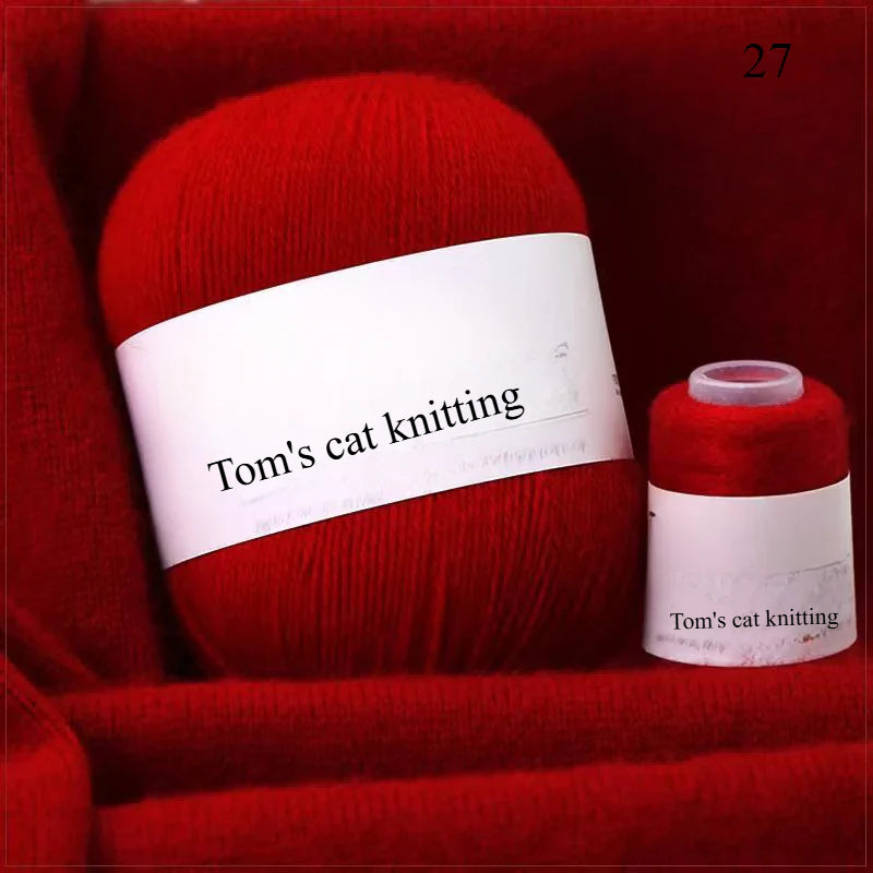 Cashmere thread hand-woven medium and thick wool ball DIY scarf hand-woven baby wool ball thread