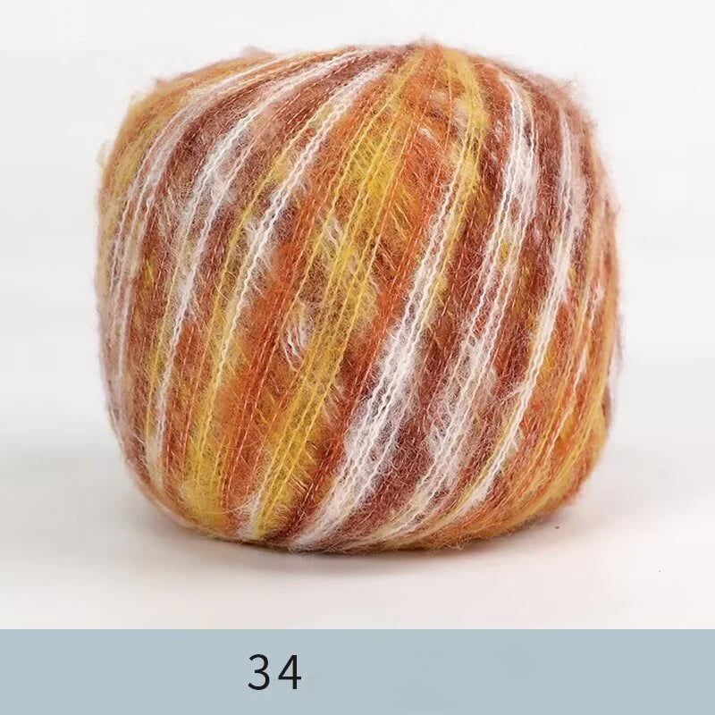 Whole wool lace wool thread fine wool cashmere hand-woven thread mohair soft fine wool thread