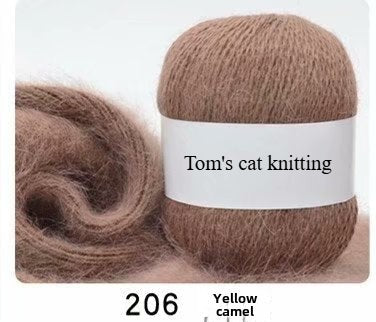 Orchid mink hand-woven thread, medium coarse Dai mink cashmere significant other wool