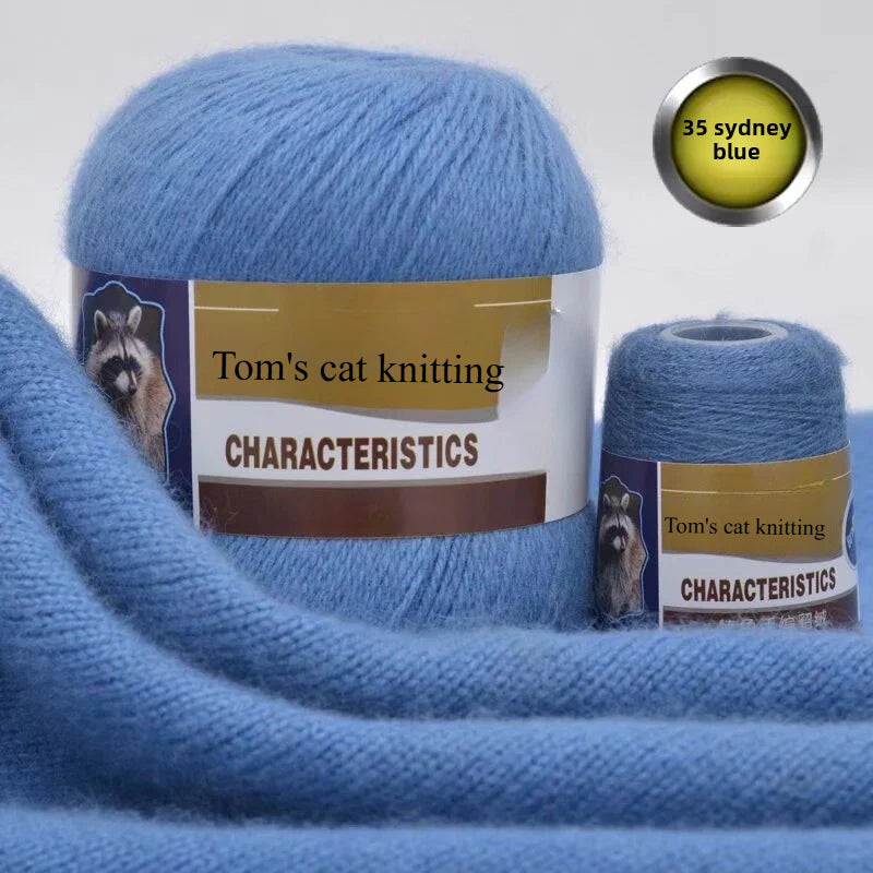 Mink thread wool ball self-woven scarf hat sweater jacket stick crochet DIY hand-woven material ball thread