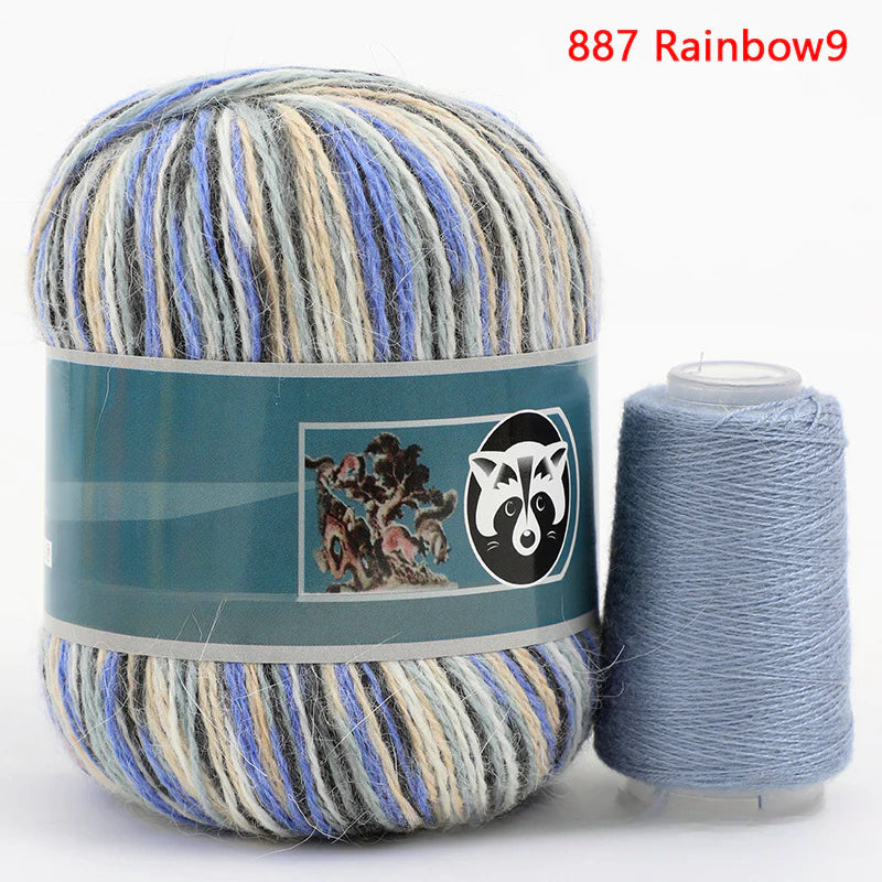 3 sets/bag, long-haired mink fleece yarn