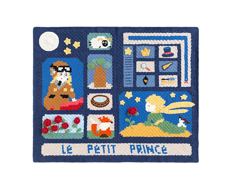 Knit handmade   Blanket    The Little Prince