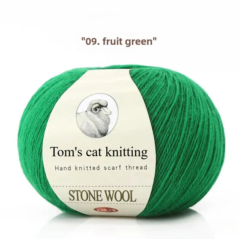 hand-woven lamb wool soft and delicate hand-woven baby sweater milk ball thread