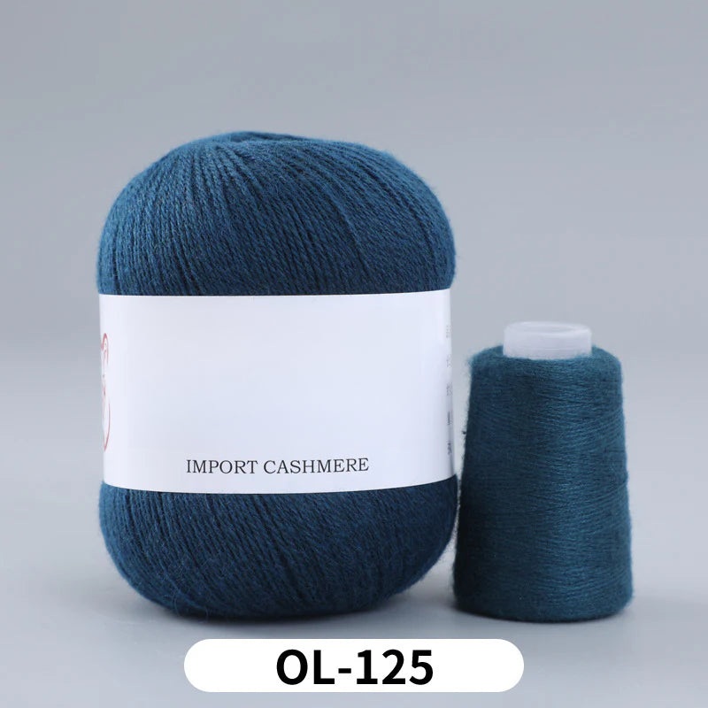 High matching hand-knitted cashmere thread DIY handmade three-strand medium-thick knitted wool thread 25-color