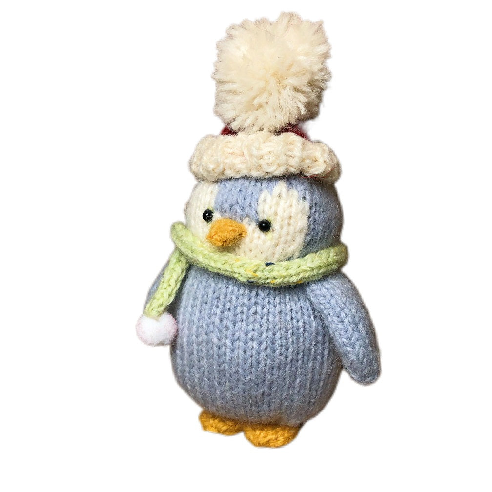 Handmade  knit  Soft  toys   Clothed Cute Penguin Stuffed Animal in Dress handmade toy