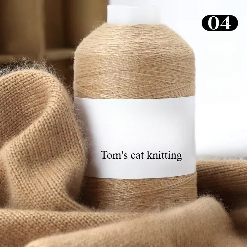High-content cashmere 2 two axles medium and fine cashmere thread hand-knitted sweater crocheted doll