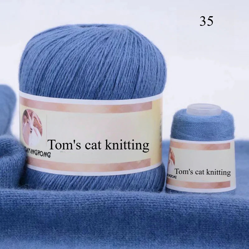 Medium and thick hand-woven 6 + 6 thread, machine-woven baby scarf thread, mink thread
