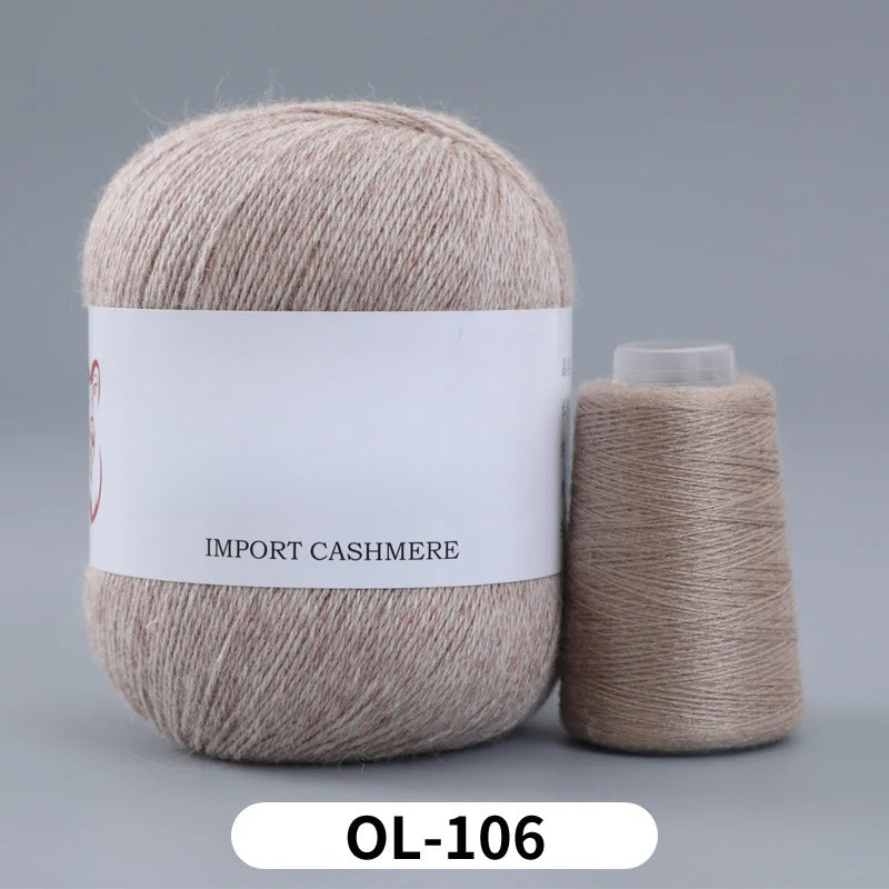 High matching hand-knitted cashmere thread DIY handmade three-strand medium-thick knitted wool thread 25-color