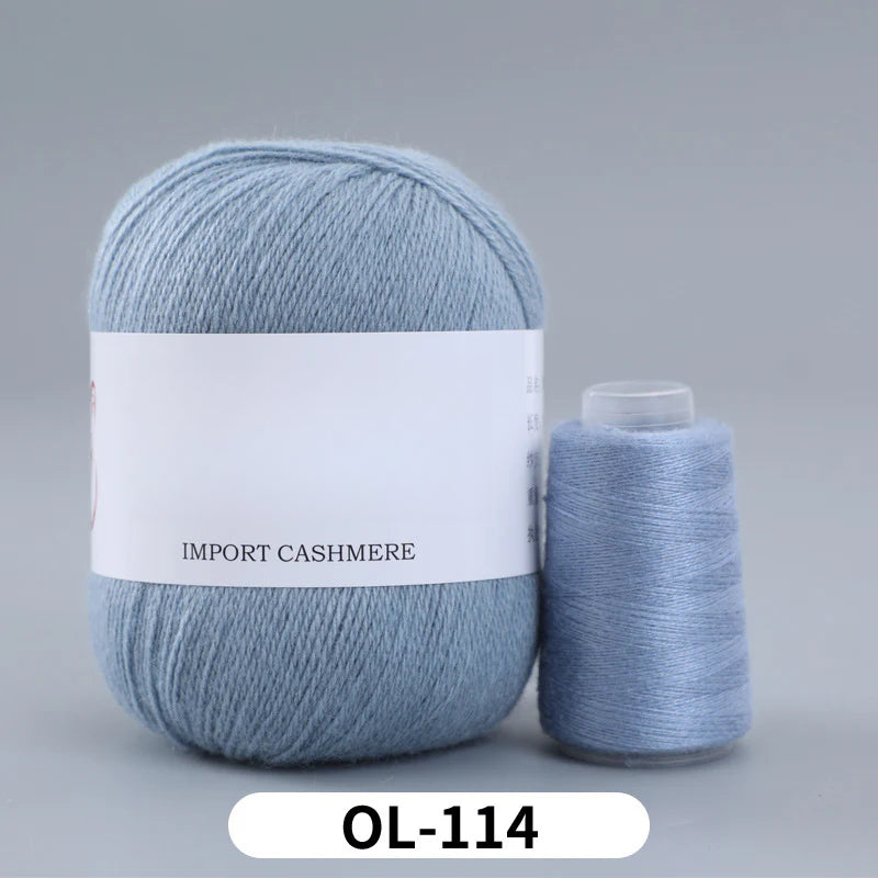 High matching hand-knitted cashmere thread DIY handmade three-strand medium-thick knitted wool thread 25-color