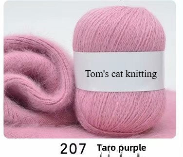 Orchid mink hand-woven thread, medium coarse Dai mink cashmere significant other wool